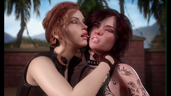 Two hot girls_have a threesome with a_big dick Full game in bio