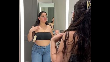 Try On Haul - Thick Big Titty Latina On Dressing Room Cam thumbnail