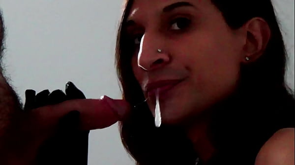 Play MP4 - Petite Trans Beauty Shows Off Body Sucks Cock On A Leash