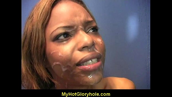 Hot girlsuckingbig white cock_through_a gloryhole 32