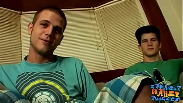 Three straight buddies masturbate hard 