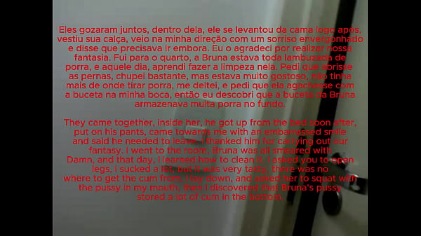 Brazilian Bruna Silva Hotwife - In&eacute;dito: First Menage In Our House Complete Story With Subtitles In English And Portuguese thumbnail