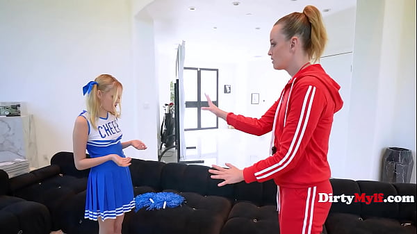 Young cheerleader convinces milf coach to make her cheer captain