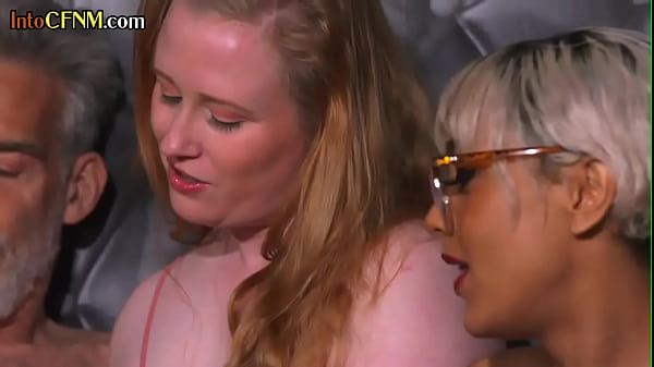 CFNM oldvsyoung HJ orgy with classy femdoms 