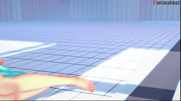 Hatsune Miku bikini footjob and blowjob | 1 | Vocaloid | Full & POV on Sheer & PTRN: Fantasyking3 