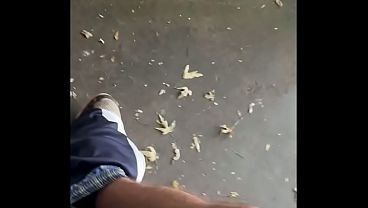 Stroking My Big Ass Cock Outside in the Garage Until I End in Massive Amount of Cum I Couldn'_t Contain