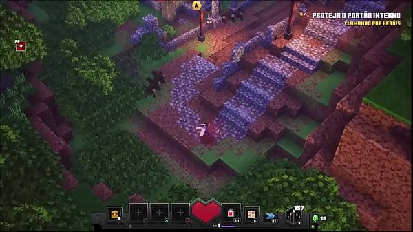 Alde&atilde;o safado minecraft dungeons #1 