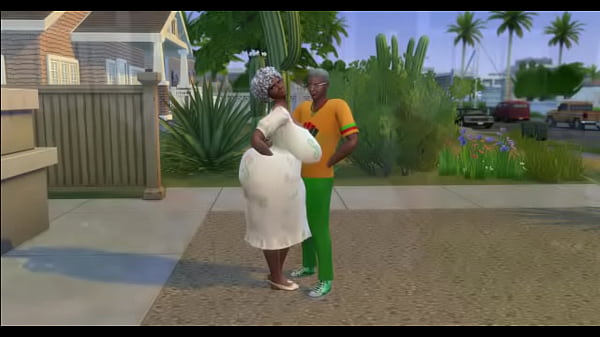 Big_ass grand mom and black_cock