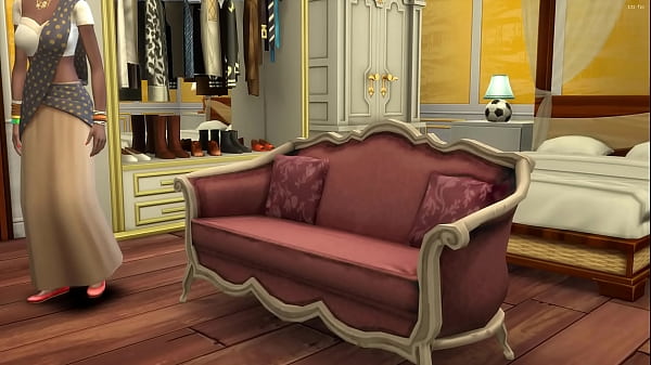 Indian step mom shares the bed with her son in the hotel room because they couldn't find any other free rooms asian stepmother and stepson