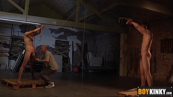 Sebastian likes to tie strings big ballsand uncut penis