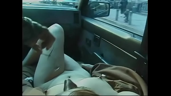 Redhead chick gets_excited_when two_old dudes drive_her around the_city and_at the_same time hang clothespins on her nipples