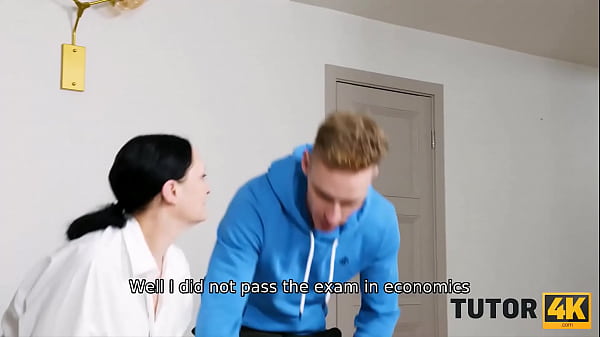 Play MP4 - TUTOR4K&period; Much older art teacher can not say no to her horny new student