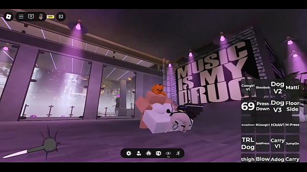 Fucking girl in my own Roblox condo