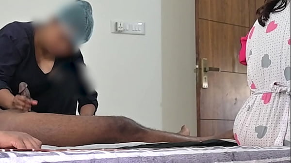 Wrong lady jerked cock