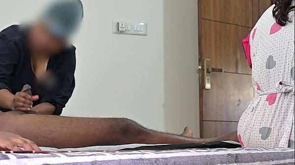 Wrong lady jerked cock 