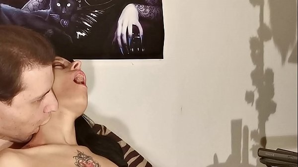 Neck fetish for a tattoed slim teen slut pt1_HD