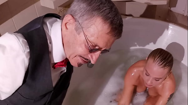 Blonde Milf And Old Man thumbnail