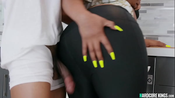 Nonton Big Boobs And Huge Booty Ebony Stepmom Aryana Adin Caught Little Black Stepson Lil D Masturbating Then He Taking Her In The Kitchen And Fucking Her thumbnail