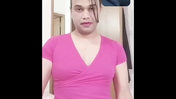 Crossdresser indian walk_n videocall