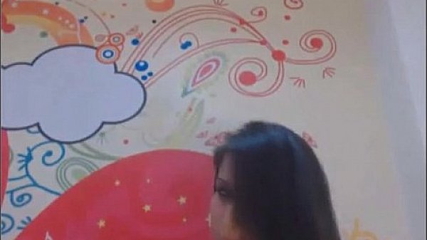 Sexy cute girl rubbing her pussy