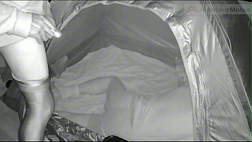 During his jog, a guy discovers a young camper and submits him - caught on night vision cam - part 1