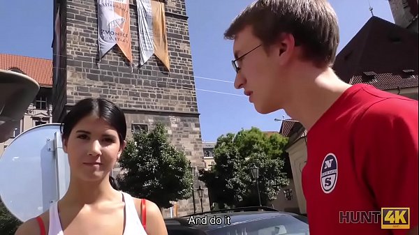 Play MP4 - HUNT4K&period; Boyfriend cant buy tickets so why chick services stranger