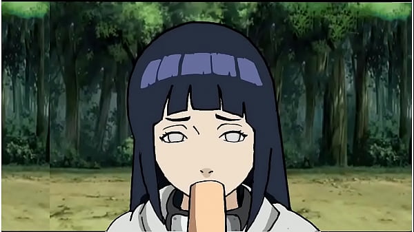 Naruto puts it in Hinata's mouth 