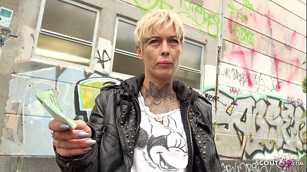 German scout skinny tattoo milf vicky hundt talk to rough sex at street casting