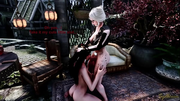 [Futa on Female] Chaconne suck off Aya in public