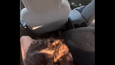 18 yeard old tinder date gives sloppy throat in car