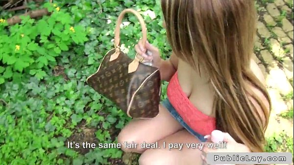 Babe flashing_boobs and banging in public for_cash