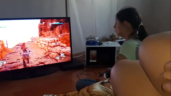 I Masturbate While My Stepsister Plays Playstation thumbnail