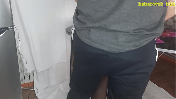 sexy wife in dress and stockings fucked best friend 