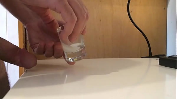 Cum in a glass