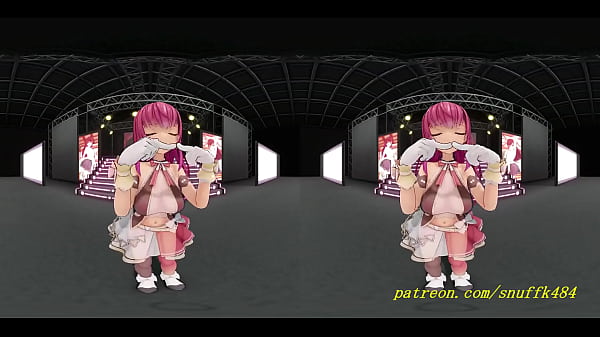 VR180_mmd Marine Dance3d hololive Hentai