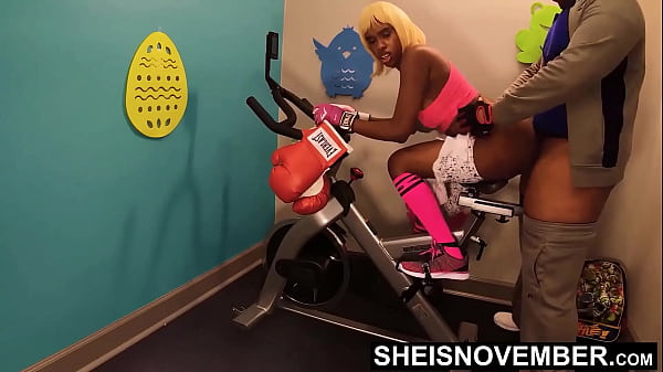 My aggressive fitness trainer large cock made me cheat on my lame boyfriend with painful anal fucking on bike cute busty slut sheisnovember giant huge tits udders and erect nipples bouncing with rough big dick anus sodomy by msnovember