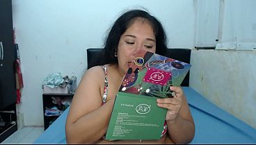 My step sister Mariana wants to be fucked by my husband and is entering our room to masturbate her pink pussy