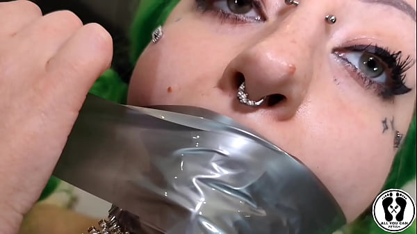 Intruder blackmail fantasy bj cumshot duct tape bondage bdsm 