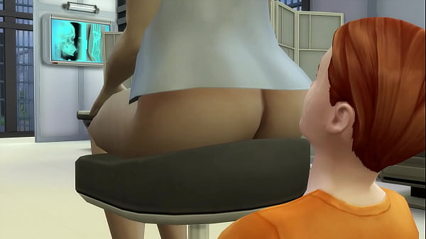 Fart sims face fart from mercy