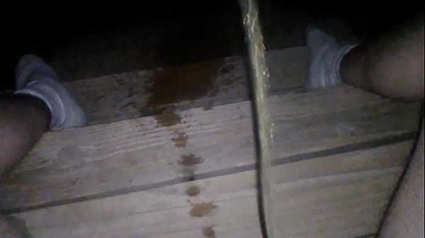 Pissing on porch 