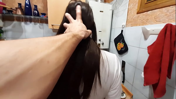 Sudden rough sex inthe kitchen