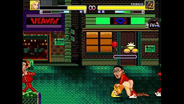 Hot blonde in swimsuit has sex with many men in erotic hentai gameplay 