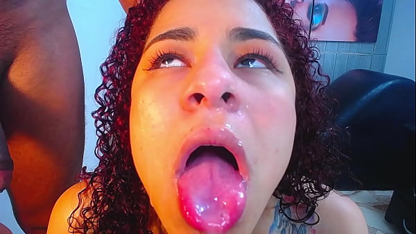 blowjob show tits cum_in face