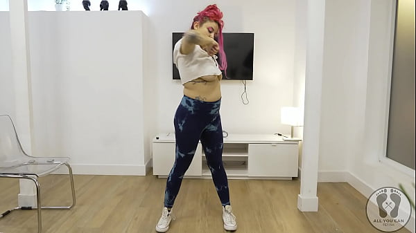 4k yoga training warmup jumping jacks skipping rope big tits