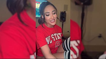 Brunette Latin College Girl Watches The Game While I Take Her Tight Pussy - Chloe Amour 