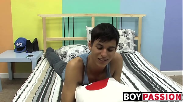 Young pierced nipples twink Sebastian getting cock bareback