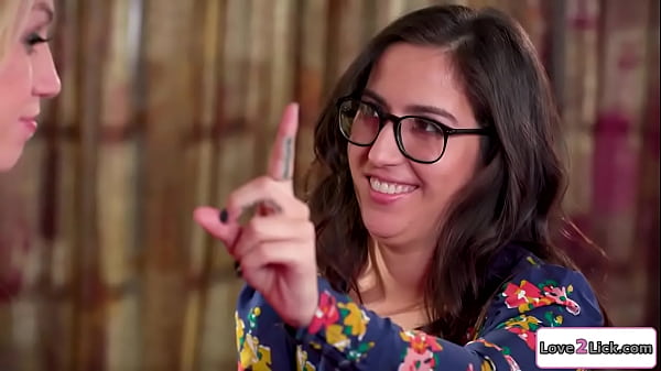 Latina caregiver asslicks a_blind girl