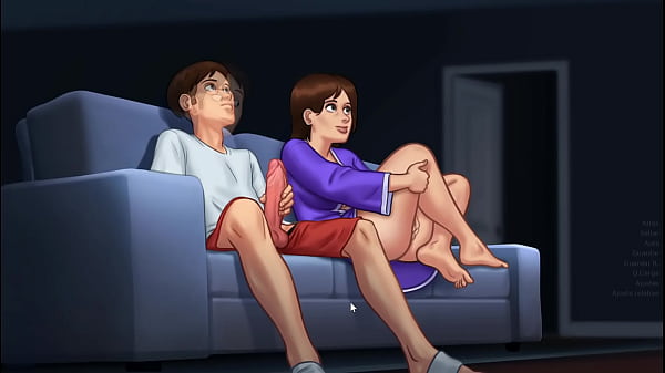 MADRASTRA SE MASTURBA JUNTOA SU HIJASTRO summertime saga