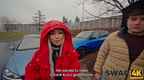 SWAP4K. Met a couple at the parking lot, banged sexy girl in a 3some with my wife 