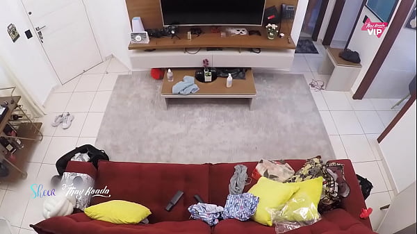 Play MP4 - Thay Ksada&comma; all hot and naughty&comma; changing her clothes in front of the delivery guy and sucking him until he cums - with English subtitles